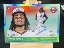 James Wood Chrome Platinum 2025 Aqua Refractor /150 Auto