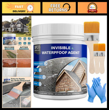 "35oz Transparent Waterproof Sealant - Clear Liquid Adhesive for Roofs, Walls, G