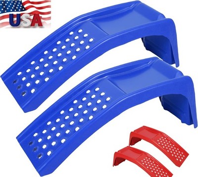 Pair Heavy Duty Car Ramps Set 8000lbs Auto Ramp Solid Steel Ramps 2 set ...