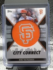 2023 Topps Series 1 Mike Yastrzemski City Connect Cap Patch #CC-MY Giants