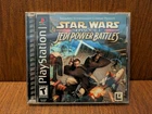 🔥 Star Wars Jedi Power Battles ( PlayStation 1 2000 ) CIB Black Label w Book 🔥