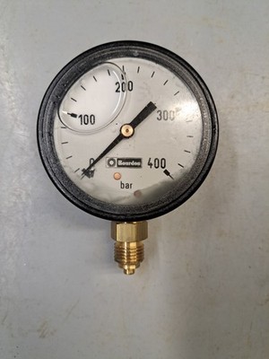 Industriemanometer BOURDON 0-400 bar. Marine National 