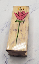 Sketched Flower Tulip Hero Arts Wood Mounted Rubber Stamp C4172