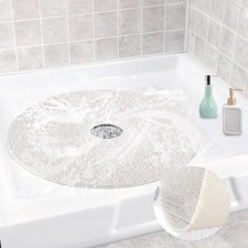 Shower Mat Non Slip Round for Inside Bathtub Fast Drying Mats Loofah