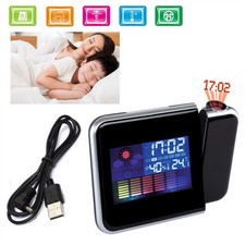 .Projection Alarm Clock 180 Degree Adjustable Digital Projector Clock With