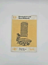 British Rail Timetable 1985–86 Birmingham & West Midlands Services