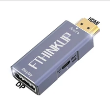 HDMI to Display Port Adapter 4K@60Hz, Active HDMI Male to DisplayPort Female ...