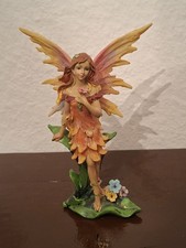 Wundersch&ouml;ne Filigrane Fee Mit Blumen Stehend Elfe Dekoration Vitrine