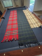 Lot Of 3 Pretty Plaid Scarves