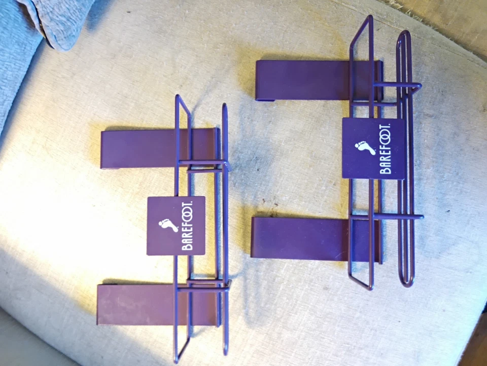 Rack suspenso para exibição de vinho descalço rack de especiarias de metal - Imagem 2 de 4