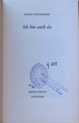 Ich bin auch da. Steenbuch, Rikke und Elisabeth Krauß: