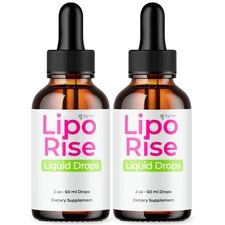 (2 Pack) Lipo Rise Drops Advanced Health & Fitness Supplement LipoRise 60 Serves