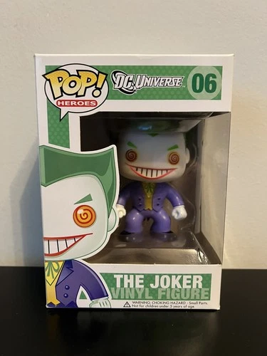 Funko Pop! DC Universe - The Joker #06 Large Font w/Protector!! 2016