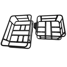 Electric Bike Front Basket+Rear Basket Front+Rear Mount Bicycle Storage Basket