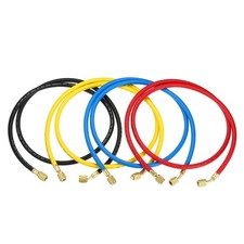 4PACK 1/4 SAE Refrigerant Charging Hose 4.9ft 800PSI Manifold Gauge Hose