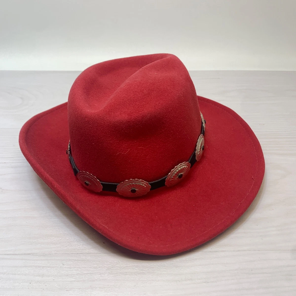 SCALA 100% Wool Felt Western Wear Cowgirl Hat Black Pink Rose Applique\' One Size Hand Painted Cowboy Hat - Felt – Camelia Mexican Boutique main image 4