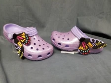Crocs Classic iAM Butterfly Clog K Girls Size 13c NEW WITH TAGS!