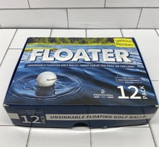 12 Floater Golf Balls Yellow Unsinkable Floating Pool Lake Range yellow Floater