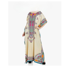 Plus Size Kaftan Dress Tunic Long Maxi Kimono Gown