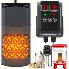 Chicken Water Heater for Winter with Waterproof Thermostat Chicken Waterer Heate