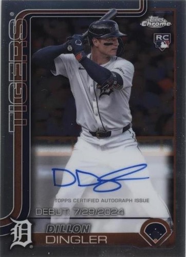 2025 Topps Chrome - Rookie Autographs Dillon Dingler #RA-DD Auto 