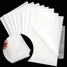 20 Sheets Light Weight Fusible Bonding Web Fabric Applique Fusible Webbing Wonde