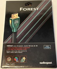 Audioquest Forest HDMI HiSpeed w/Ethernet Audio Return 3D 2m/6 7 4K New