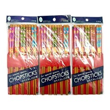 29710 - Set of 3 Assorted Chopsticks in Packs of 12 for Special Guests 36 Total
