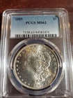 1885 $1 Morgan Silver Dollar PCGS MS63