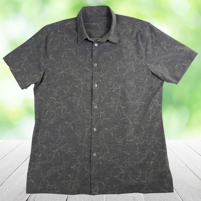 VUORI Woven Bridge Shirt UPF 30+ Moisture Wick Performance Stretch Gray Mens L