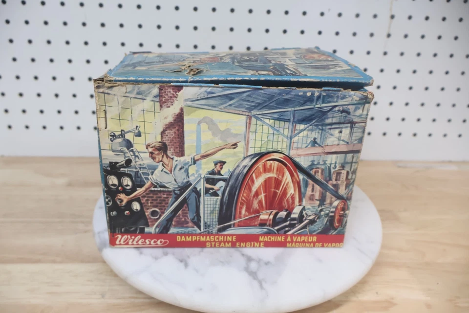 Used Vintage Wilesco D5 Steam Engine W/ Box Accessories Included - Germany USA - Image 2 of 4