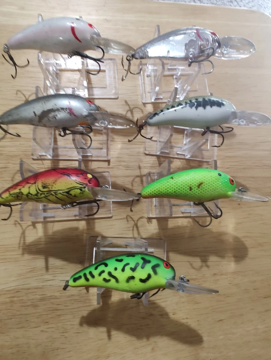 Leurre De Pêche Vintage Bomber – Couleur Rare – Bois – État Neuf Avec Légères Marques De Stockage