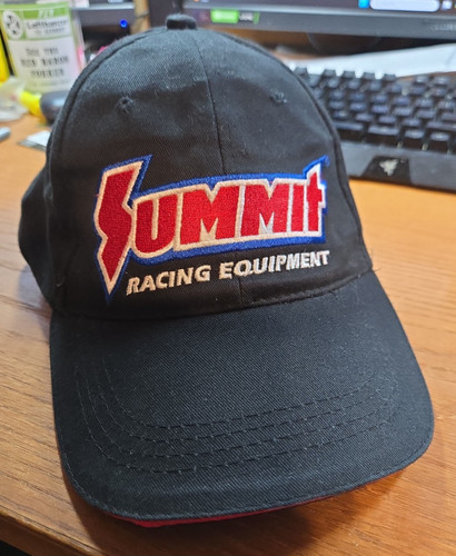 Summit Racing Hat. Black Equipment Baseball Cap Adjustable Strap Mens Car Auto