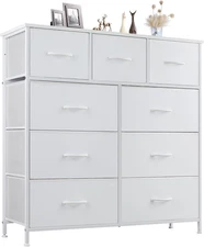 DUMOS Dresser for Bedroom, Storage Organizer with 9 Drawers, Chest of Drawers wi