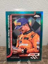 2025 Topps Chrome F1 Lando Norris #116 Teal Refractor /299