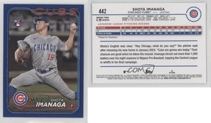 2024 Topps Series 2 Retail Royal Blue Shota Imanaga #442 Rookie RC