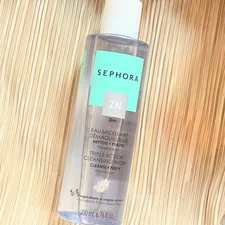 Sephora Triple Action Cleansing Water Face & Eyes 200ml / 6.76 fl. oz Full Size