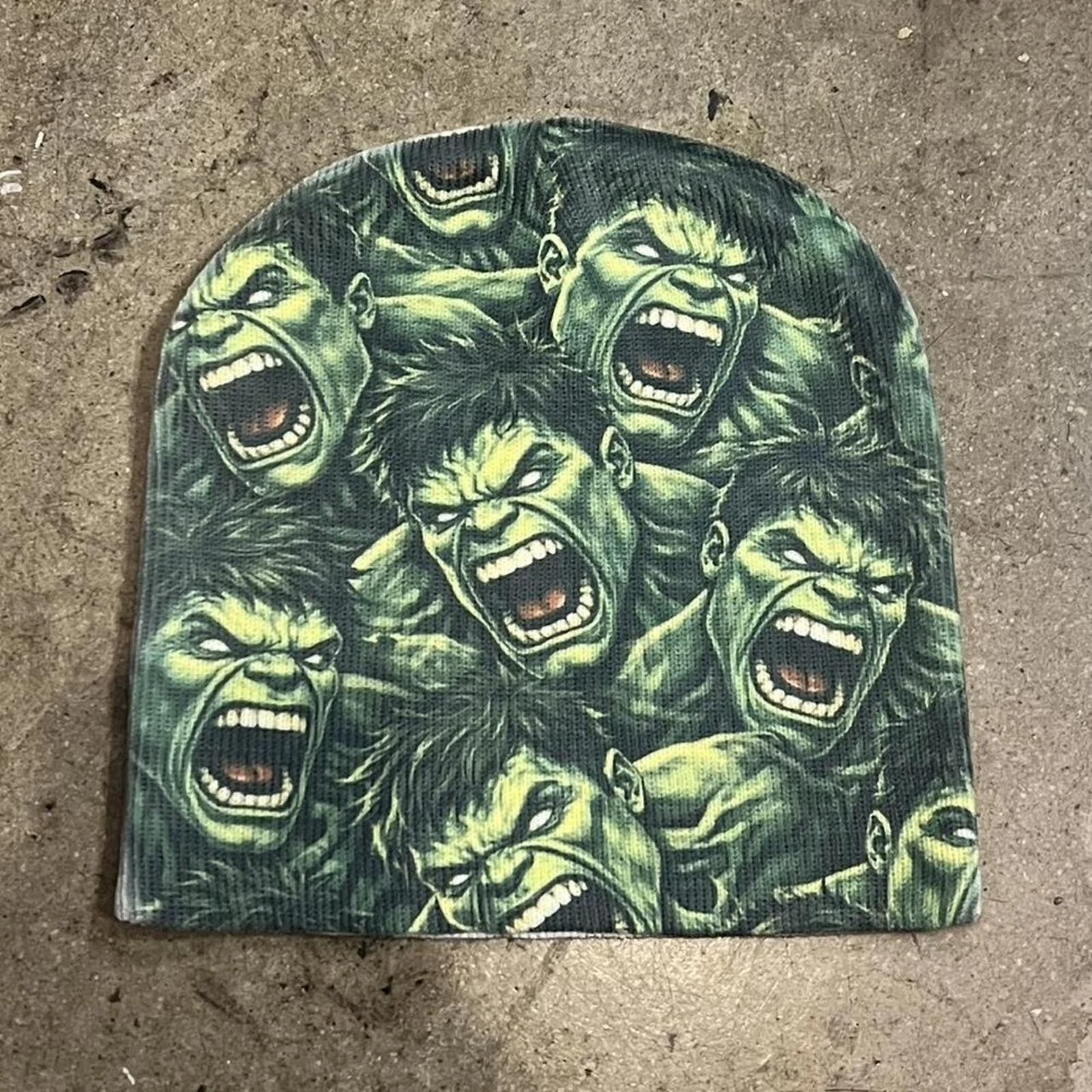Green Hulk all over print beanie