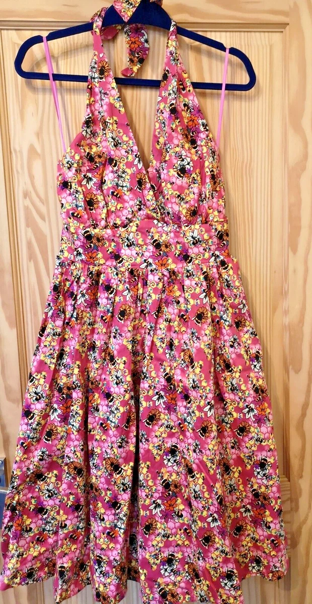 lindy bop halter neck dress Lindy Bop Pleated Bust Marilyn Halter Pinup