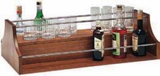 ACCESSORI PER CARRELLI LEGNO ACCIAIO Espositore liquori BAR PUB bottiglie 88x46