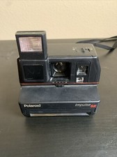 Vintage Red Stripe Polaroid Impulse SE Instant Film Camera Strap Untested