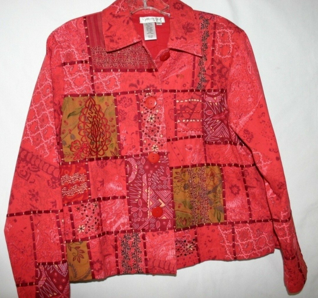 Light weight patchwork jacket 100% cotton for she… - image 1