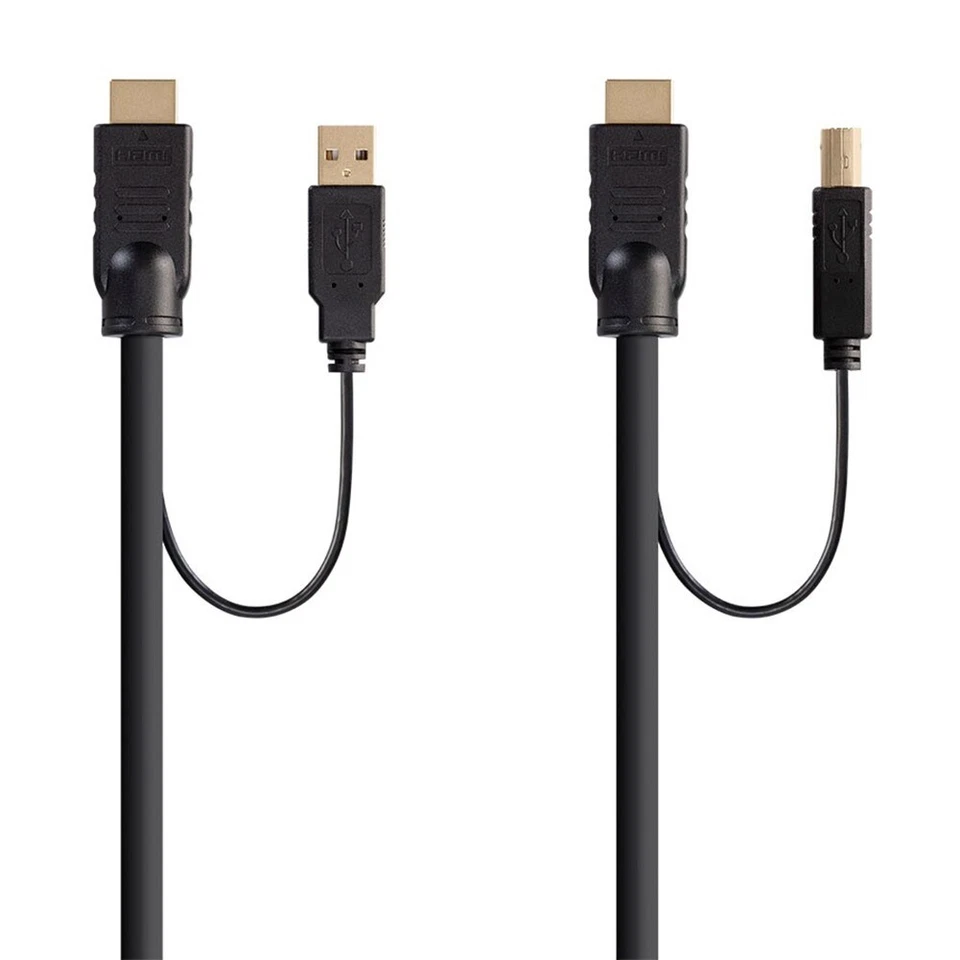 1.5 3 6 10 FT 2-Port HDMI USB KVM Cable Monitor Mouse Keyboard 4K 60Hz HDR 4:4:4 - Image 2 of 4