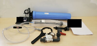 Carter Slim Line 20'' E/S 1/2'' BSP, noir/bleu+Kurbelgehäuseschlüssel Pentek Sliml