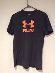 men's under armour orange shirt