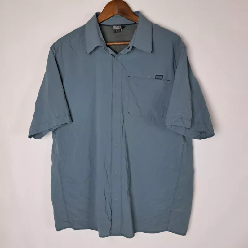 outdoor-research snap short sleeve 1 chest pocket packable shirt