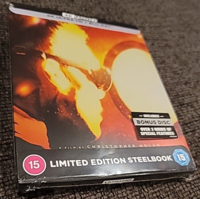 OPPENHEIMER 4K UHD Blu-ray Steelbook, NOLAN, Region-Free Import, Embossed Finish