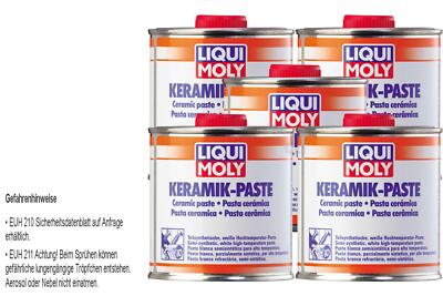 5x Liqui Moly Keramik-Paste Ceramic paste Montagepaste Schmiermittel 250g