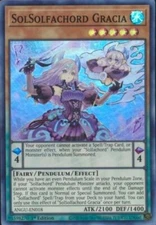 Yugioh! SolSolfachord Gracia - ANGU-EN018 - Super Rare - 1st Edition Near Mint, 