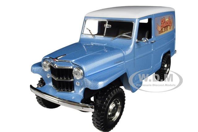 1955 Willys Jeep Station Wagon Silver 